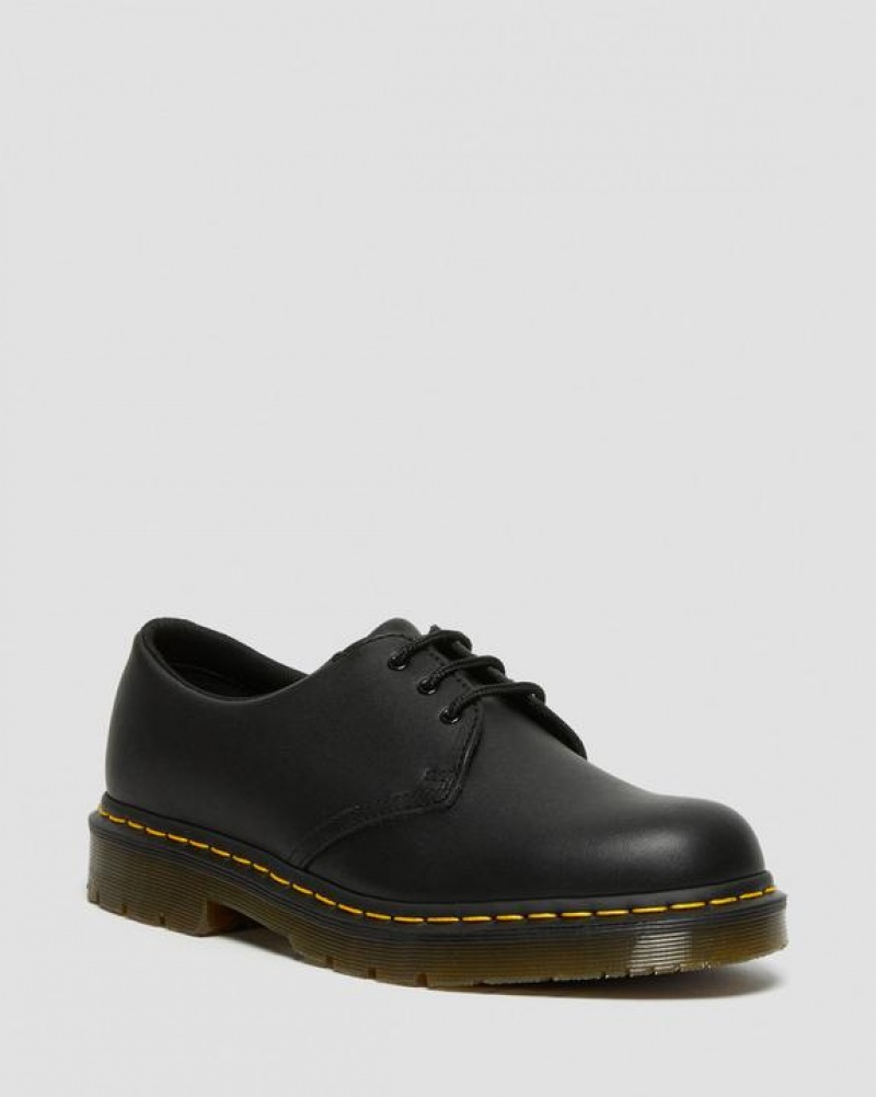 Men\'s Dr Martens 1461 Slip Resistant Leather Oxford Shoes Black | Australia_Dr34534