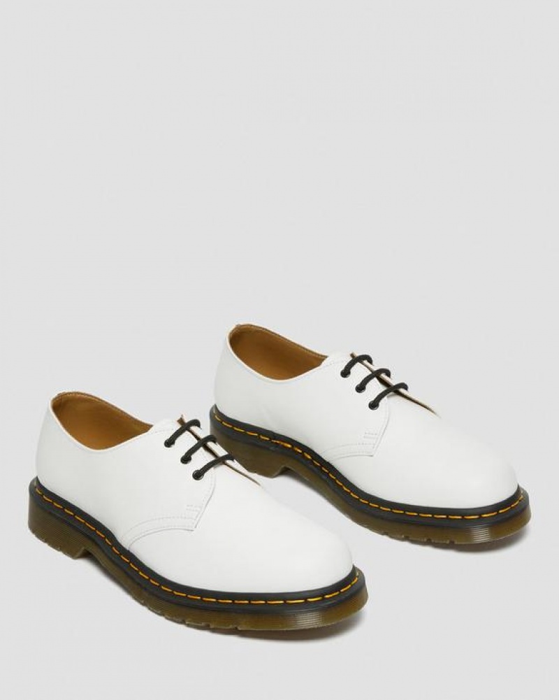 Men's Dr Martens 1461 Smooth Leather Oxford Shoes White | Australia_Dr28401