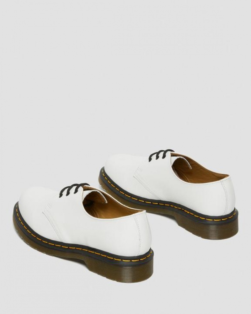 Men's Dr Martens 1461 Smooth Leather Oxford Shoes White | Australia_Dr28401