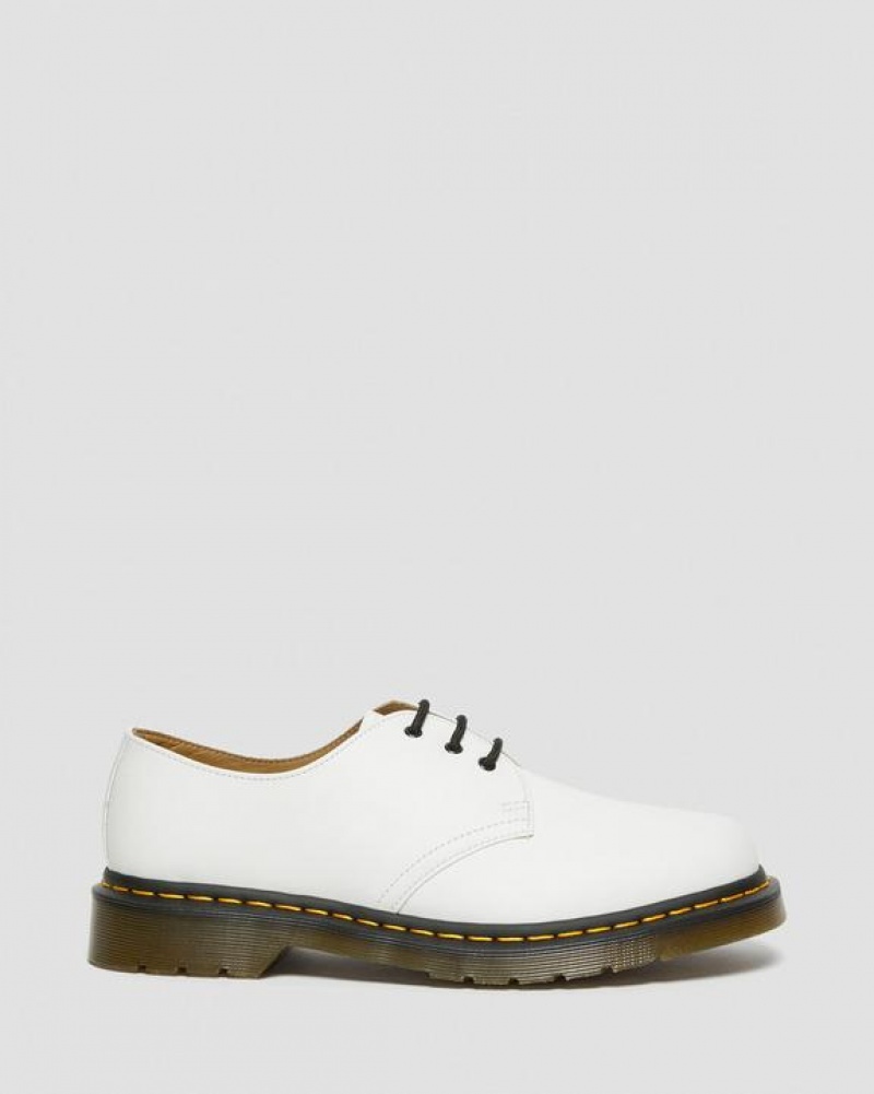 Men's Dr Martens 1461 Smooth Leather Oxford Shoes White | Australia_Dr28401