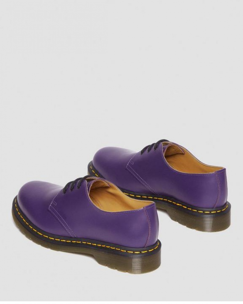 Men's Dr Martens 1461 Smooth Leather Oxford Shoes Purple | Australia_Dr54296