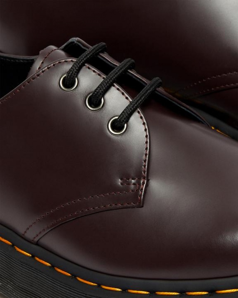 Men's Dr Martens 1461 Smooth Leather Shoes Burgundy | Australia_Dr37643