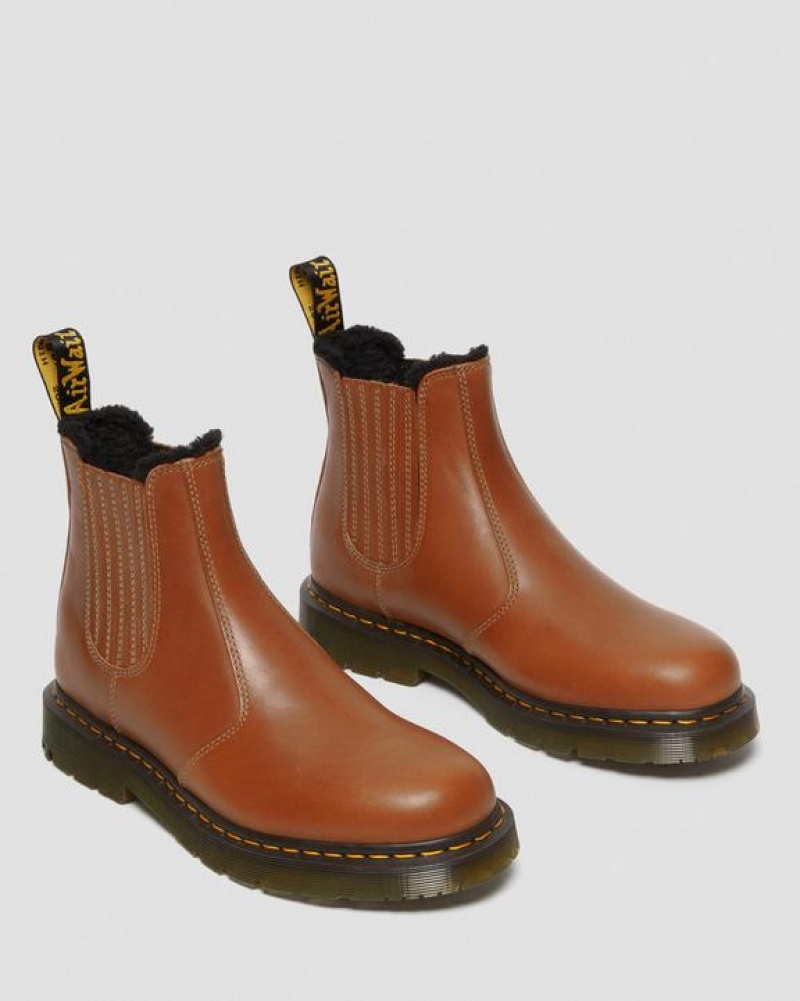 Men's Dr Martens 2976 DM's Wintergrip Leather Chelsea Boots Brown | Australia_Dr50983