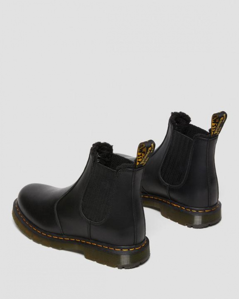 Men's Dr Martens 2976 DM's Wintergrip Leather Chelsea Boots Black | Australia_Dr81691