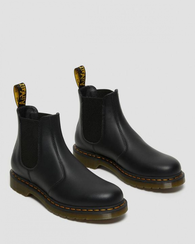 Men's Dr Martens 2976 Nappa Leather Chelsea Boots Black | Australia_Dr59303