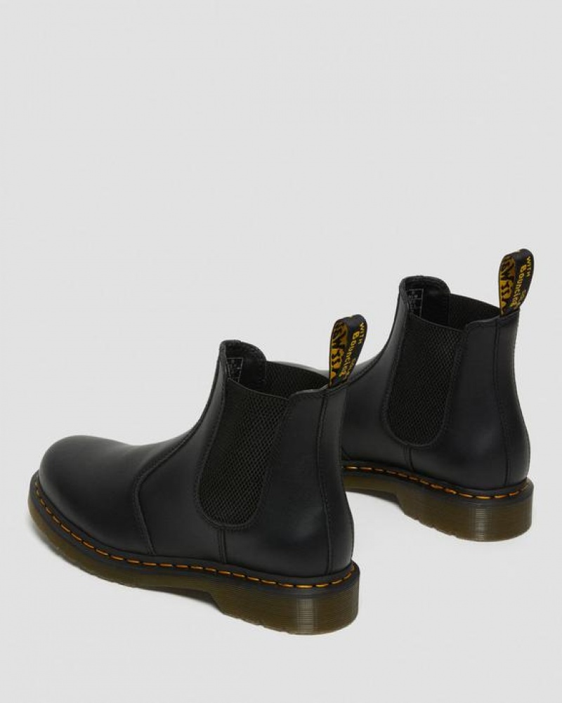 Men's Dr Martens 2976 Nappa Leather Chelsea Boots Black | Australia_Dr59303