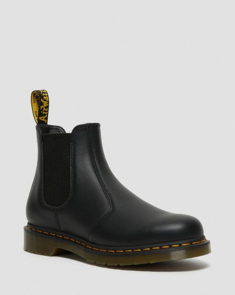 Men\'s Dr Martens 2976 Nappa Leather Chelsea Boots Black | Australia_Dr59303