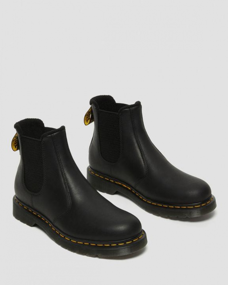 Men's Dr Martens 2976 Warmwair Leather Chelsea Boots Black | Australia_Dr48812