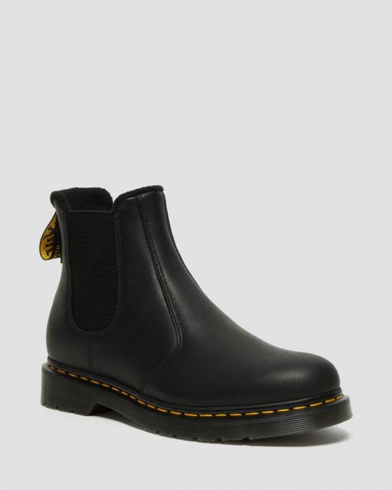 Men\'s Dr Martens 2976 Warmwair Leather Chelsea Boots Black | Australia_Dr48812