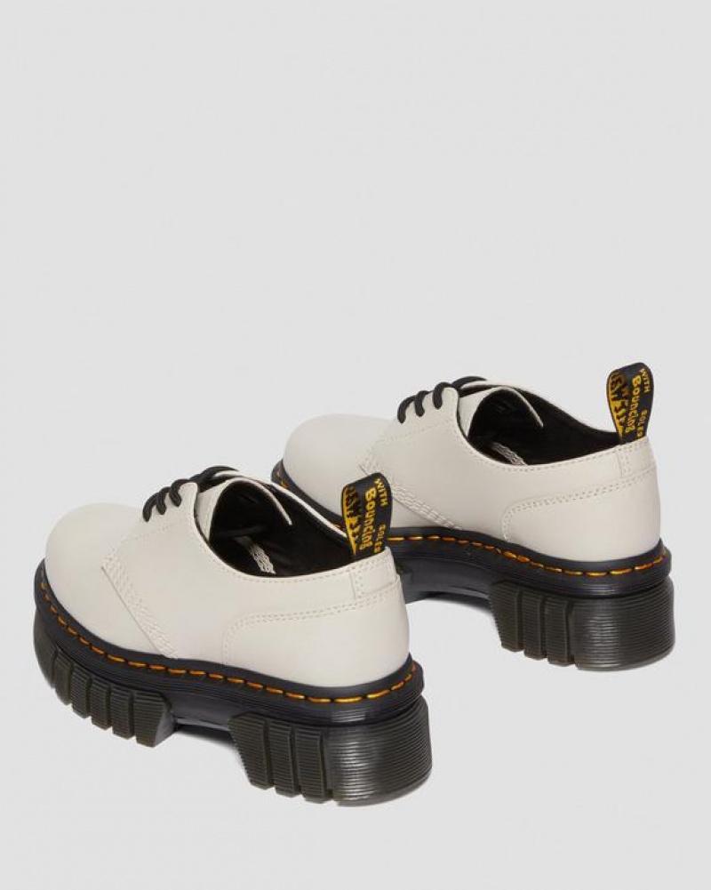 Men's Dr Martens Audrick Nappa Leather Shoes Grey | Australia_Dr23085