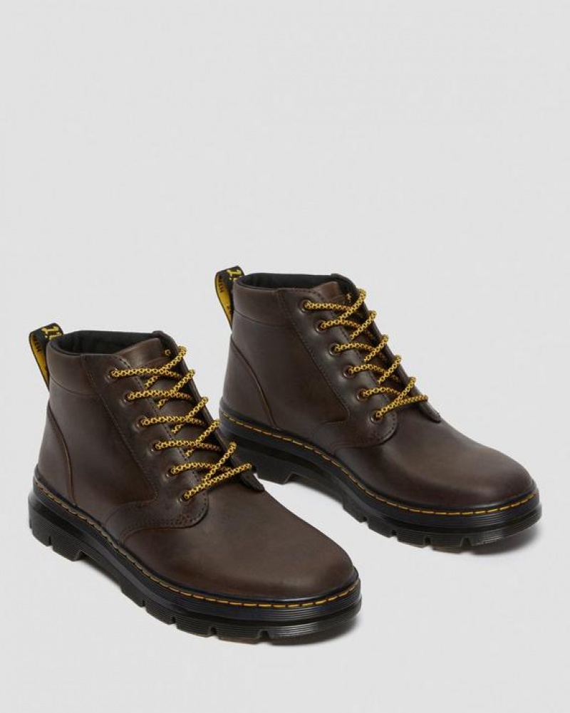 Men's Dr Martens Bonny Leather Casual Boots Brown | Australia_Dr96523