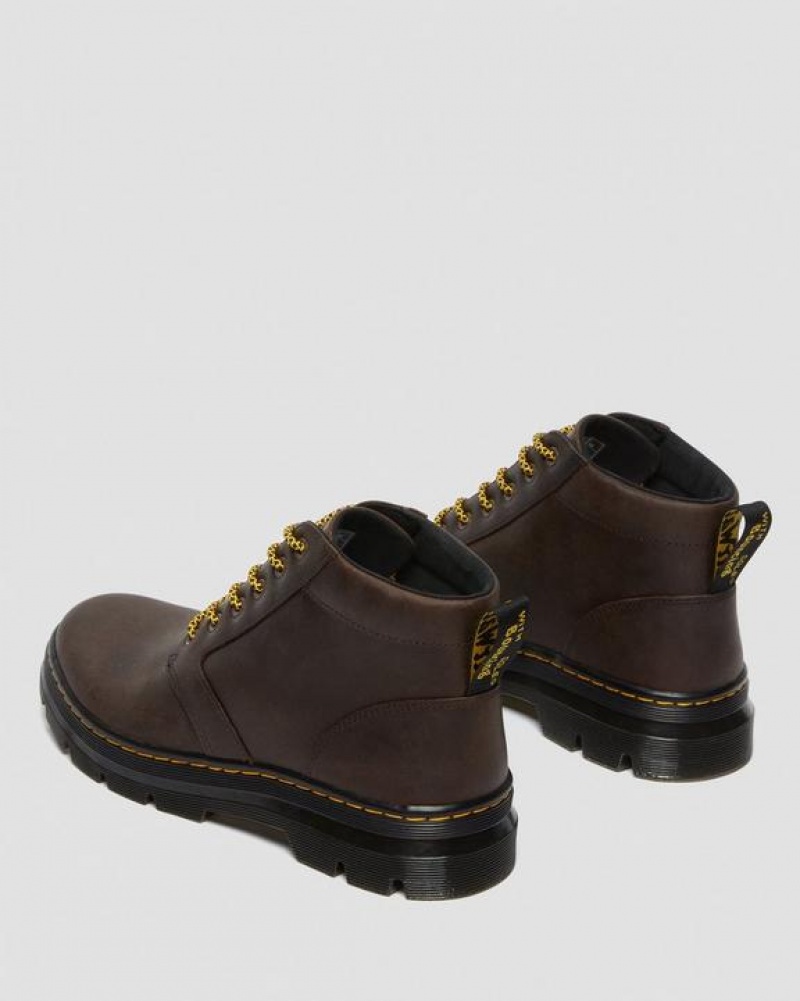 Men's Dr Martens Bonny Leather Casual Boots Brown | Australia_Dr96523