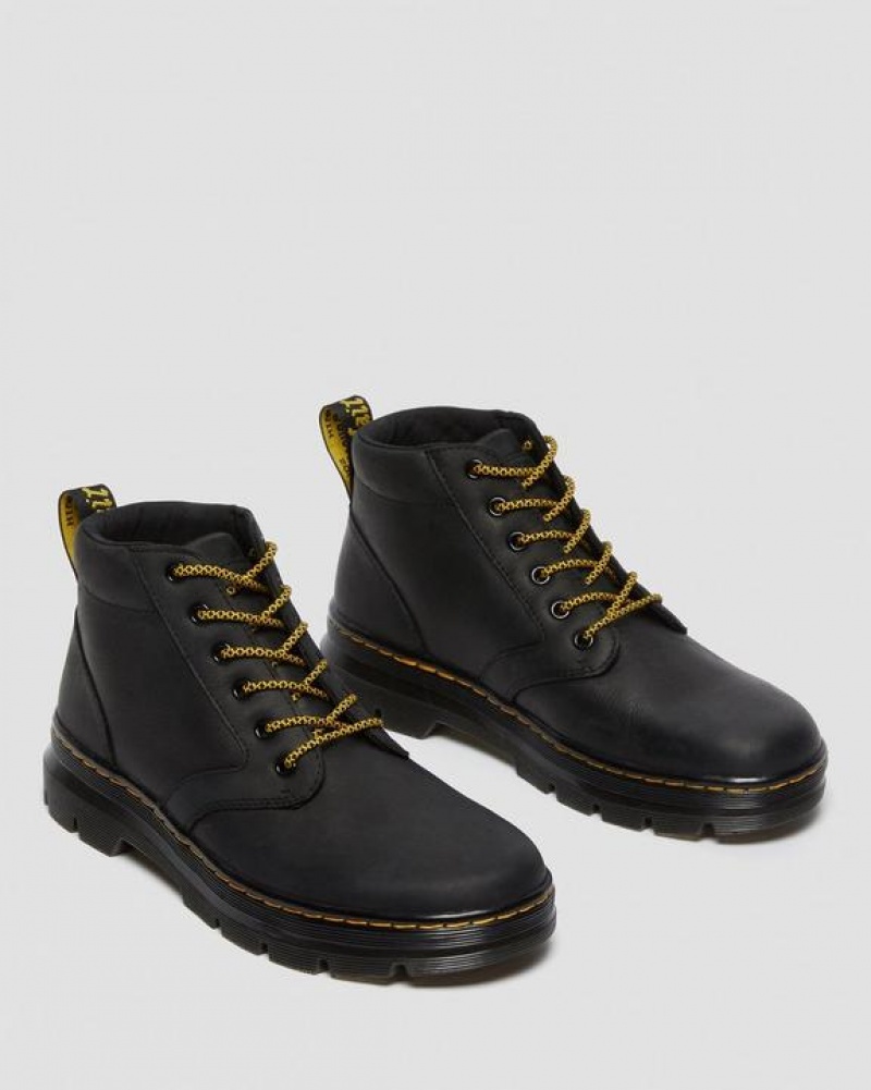 Men's Dr Martens Bonny Leather Casual Boots Black | Australia_Dr59822