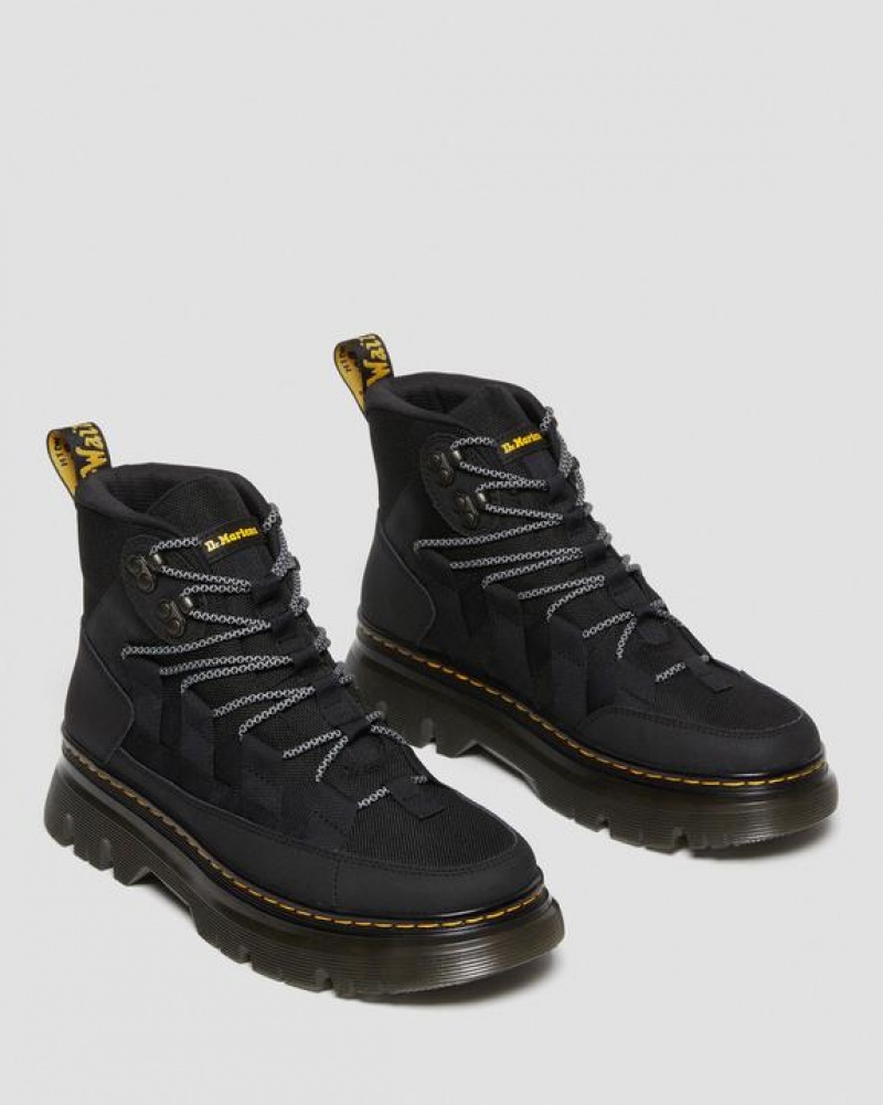 Men's Dr Martens Boury Leather Casual Boots Black | Australia_Dr77611