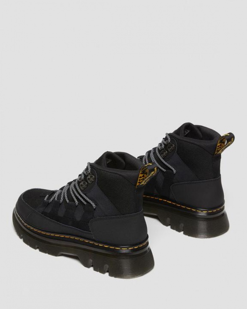 Men's Dr Martens Boury Leather Casual Boots Black | Australia_Dr77611