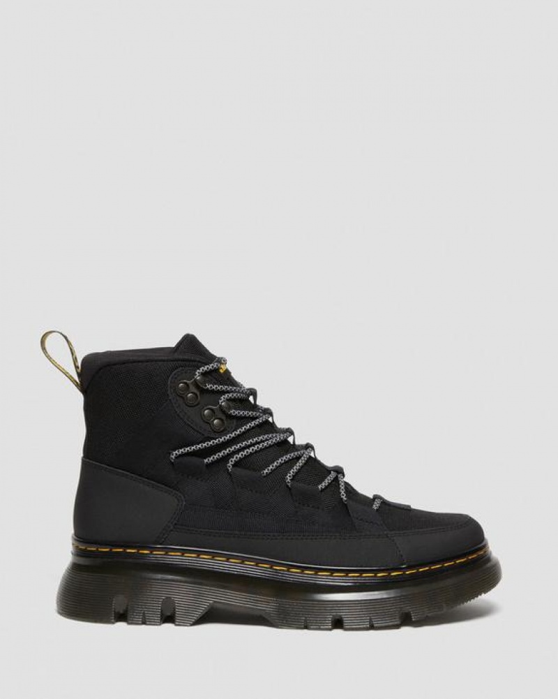 Men's Dr Martens Boury Leather Casual Boots Black | Australia_Dr77611