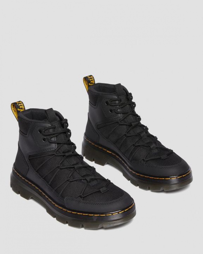 Men's Dr Martens Buwick Extra Tough Lace Up Utility Boots Black | Australia_Dr22201