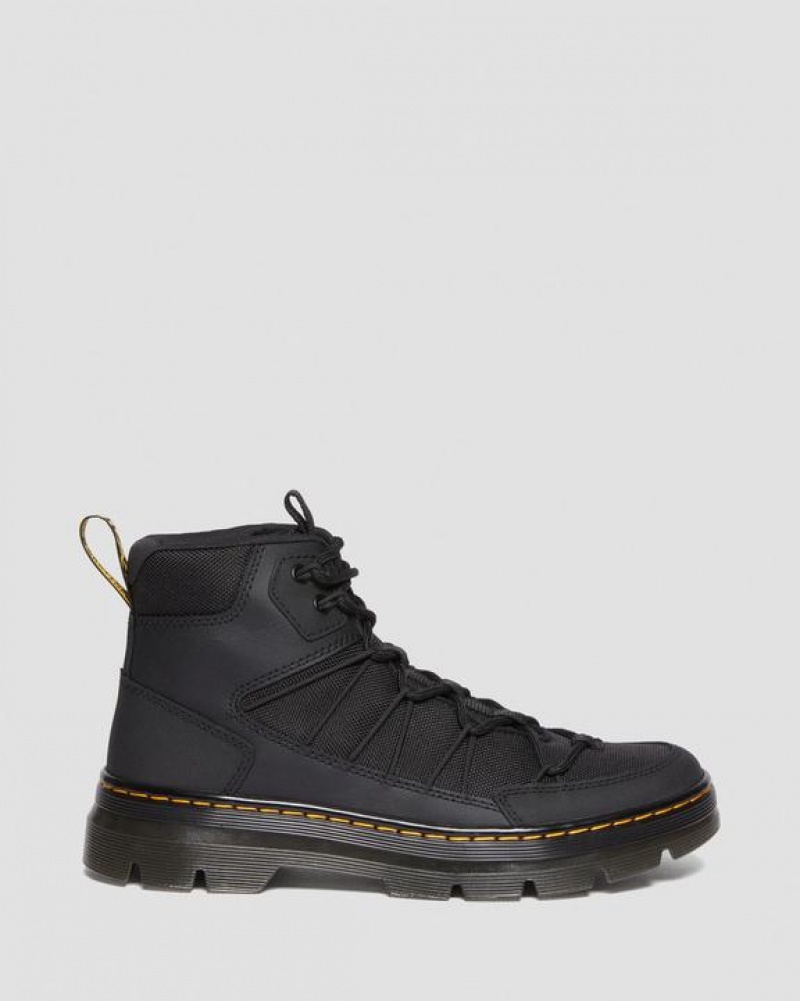 Men's Dr Martens Buwick Extra Tough Lace Up Utility Boots Black | Australia_Dr22201