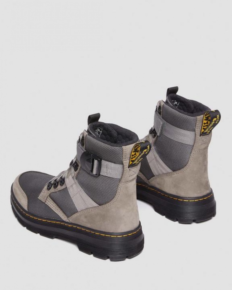 Men's Dr Martens Combs Tech II Fleece-Lined Casual Boots Grey | Australia_Dr26825