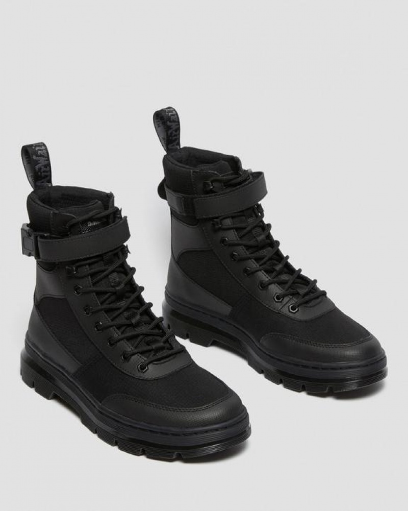 Men's Dr Martens Combs Tech Poly Casual Boots Black | Australia_Dr49889