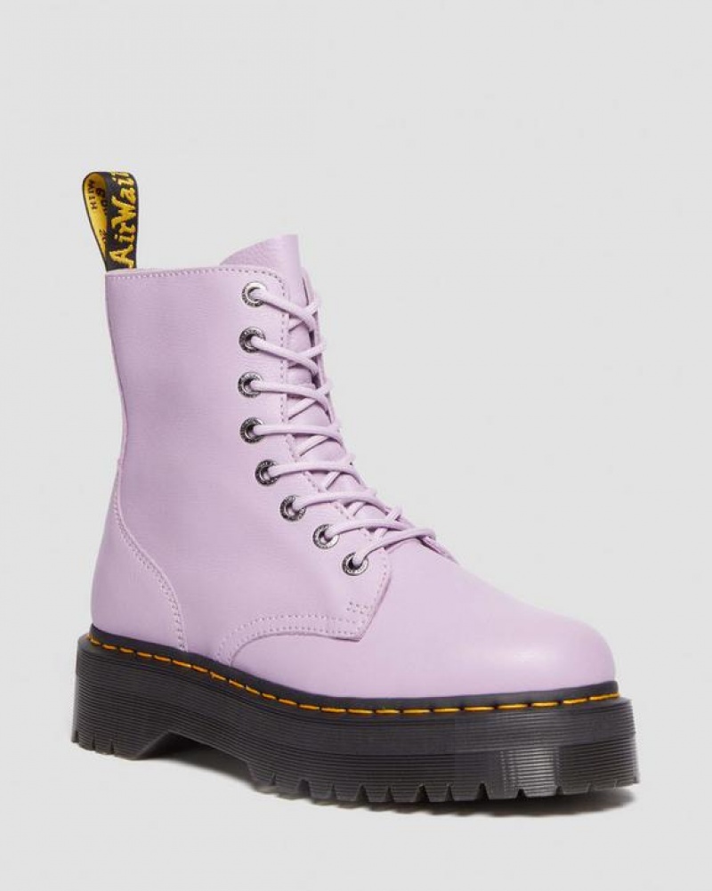 Men\'s Dr Martens Jadon III Boot Pisa Leather Platforms Boots Purple | Australia_Dr13476