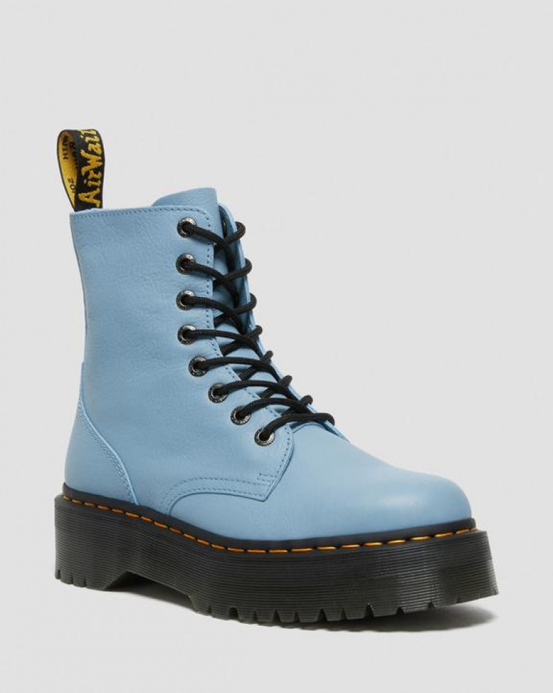 Men\'s Dr Martens Jadon III Boot Pisa Leather Platform Shoes Blue | Australia_Dr52077