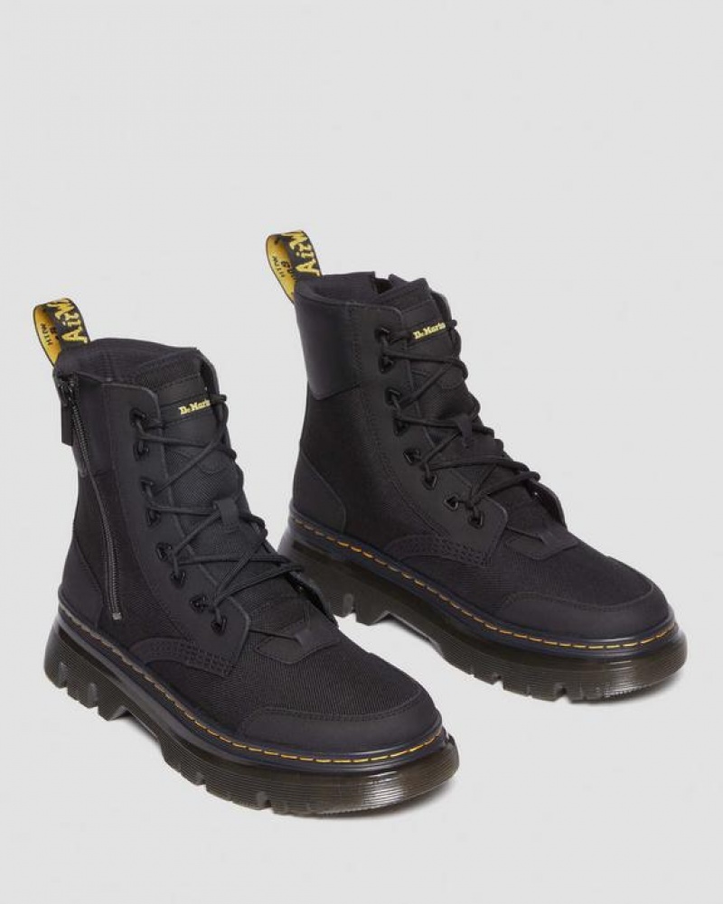 Men's Dr Martens Tarik Zip Poly & Leather Utility Boots Black | Australia_Dr12617