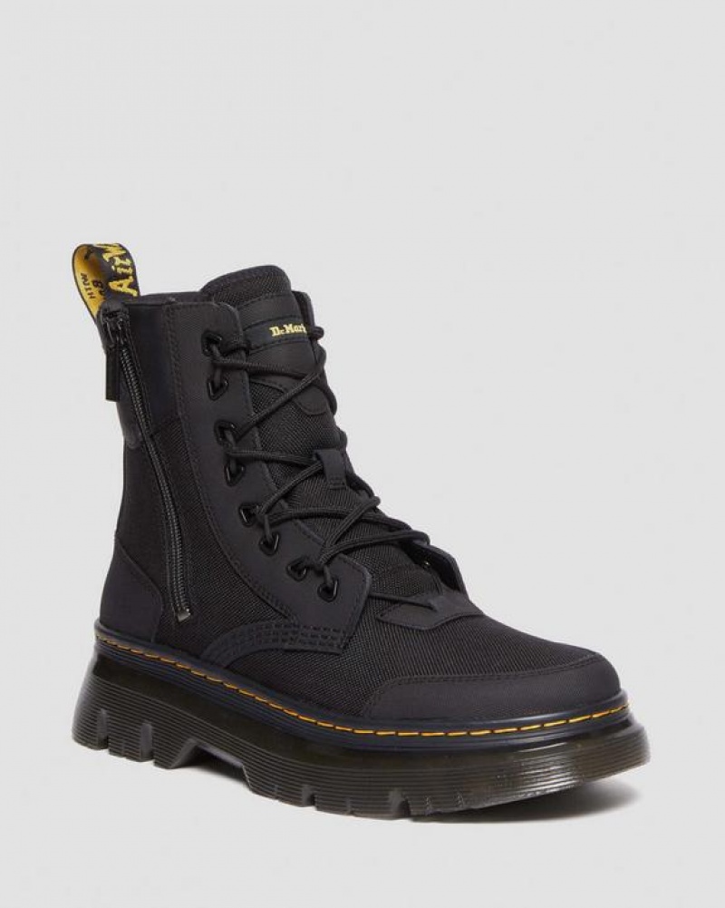 Men\'s Dr Martens Tarik Zip Poly & Leather Utility Boots Black | Australia_Dr12617