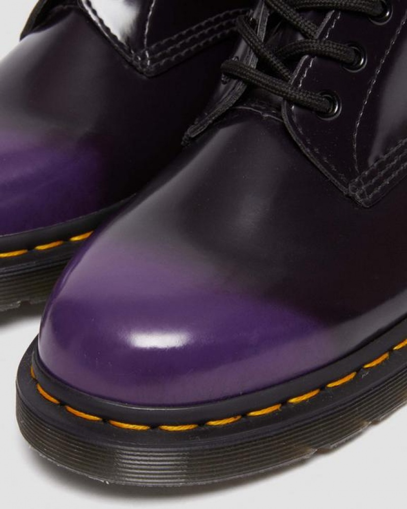 Men's Dr Martens Vegan 1460 Lace Up Boots Black / Purple | Australia_Dr89109