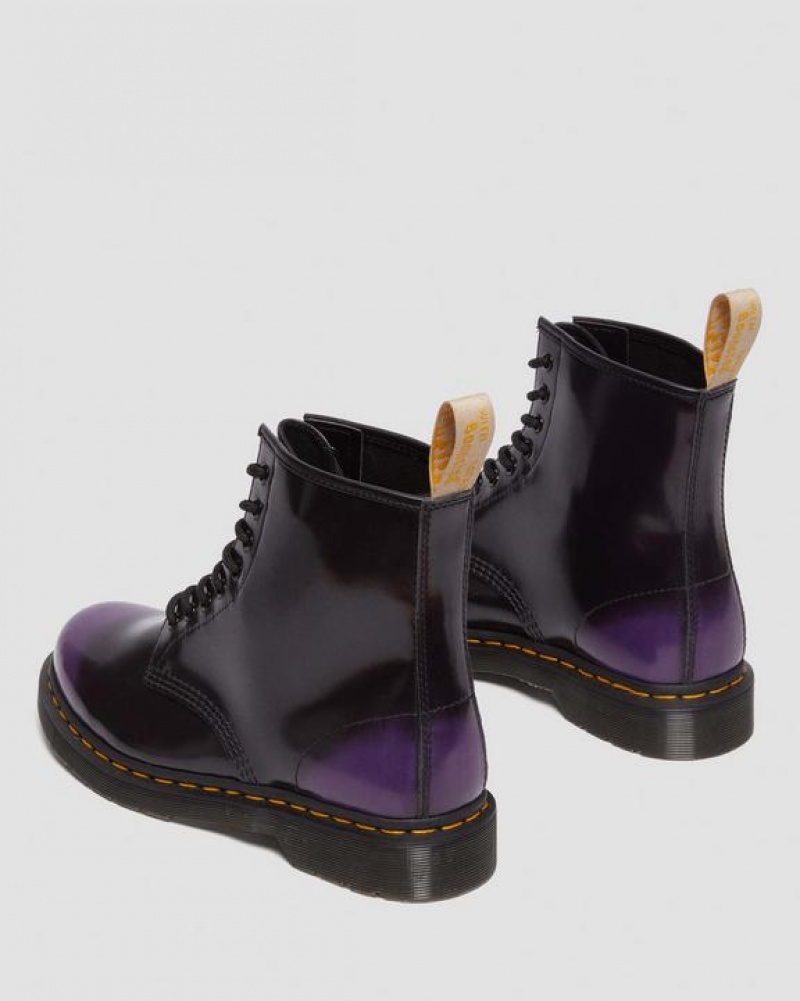 Men's Dr Martens Vegan 1460 Lace Up Boots Black / Purple | Australia_Dr89109