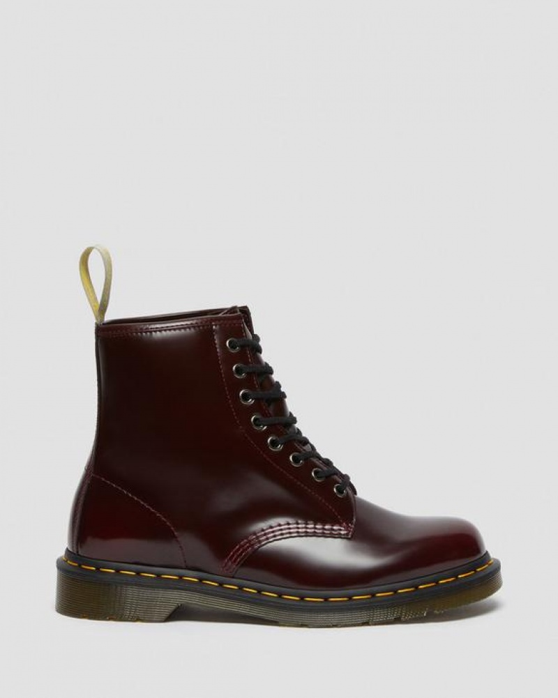 Men's Dr Martens Vegan 1460 Lace Up Boots Pink Red | Australia_Dr67052