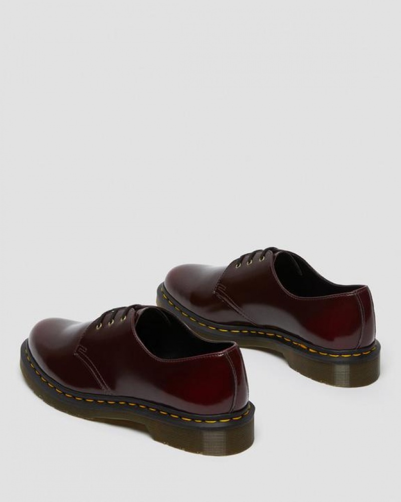 Men's Dr Martens Vegan 1461 Oxford Shoes Pink Red | Australia_Dr93856