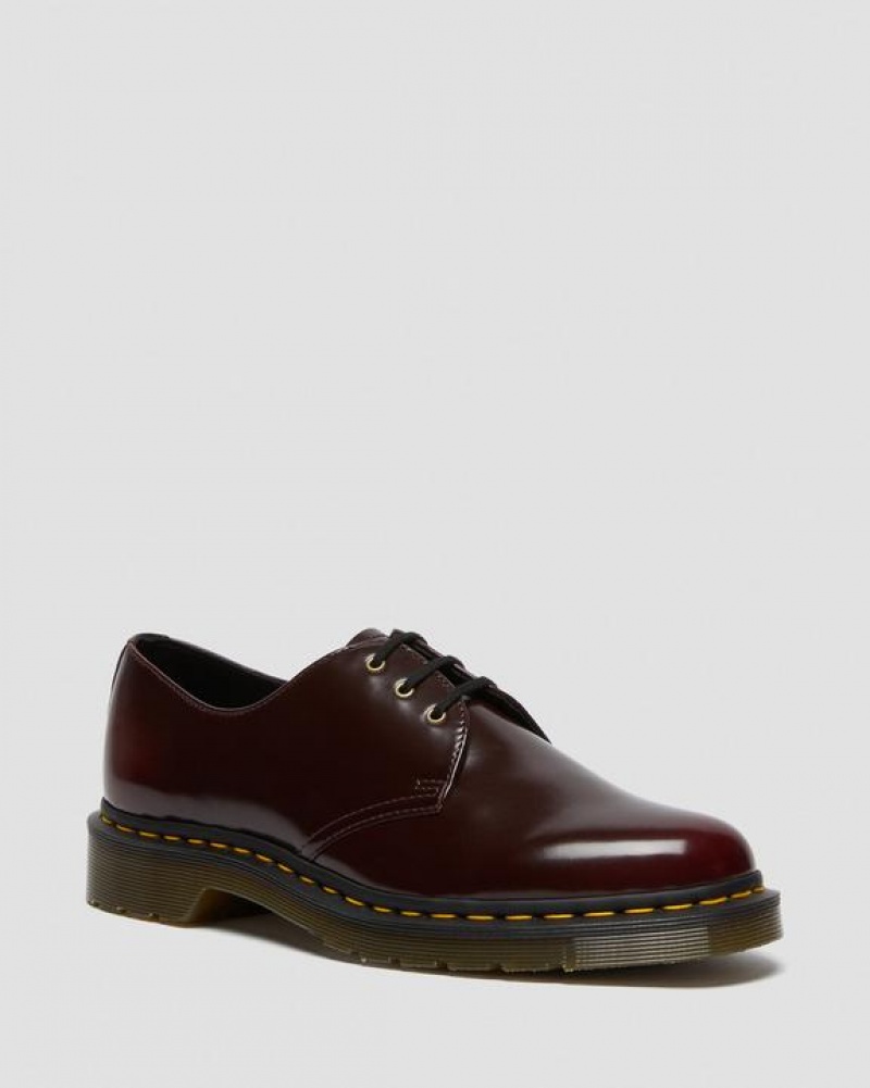 Men\'s Dr Martens Vegan 1461 Oxford Shoes Pink Red | Australia_Dr93856