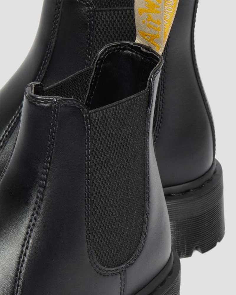 Men's Dr Martens Vegan 2976 Felix Platform Chelsea Boots Black | Australia_Dr22390