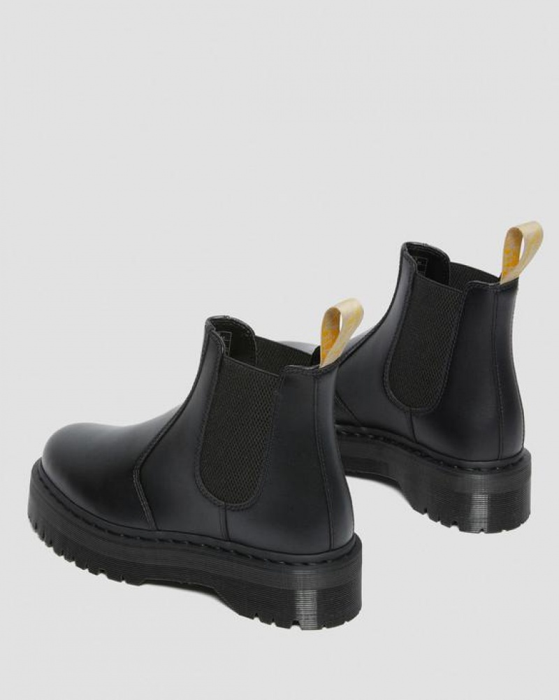 Men's Dr Martens Vegan 2976 Felix Platform Chelsea Boots Black | Australia_Dr22390