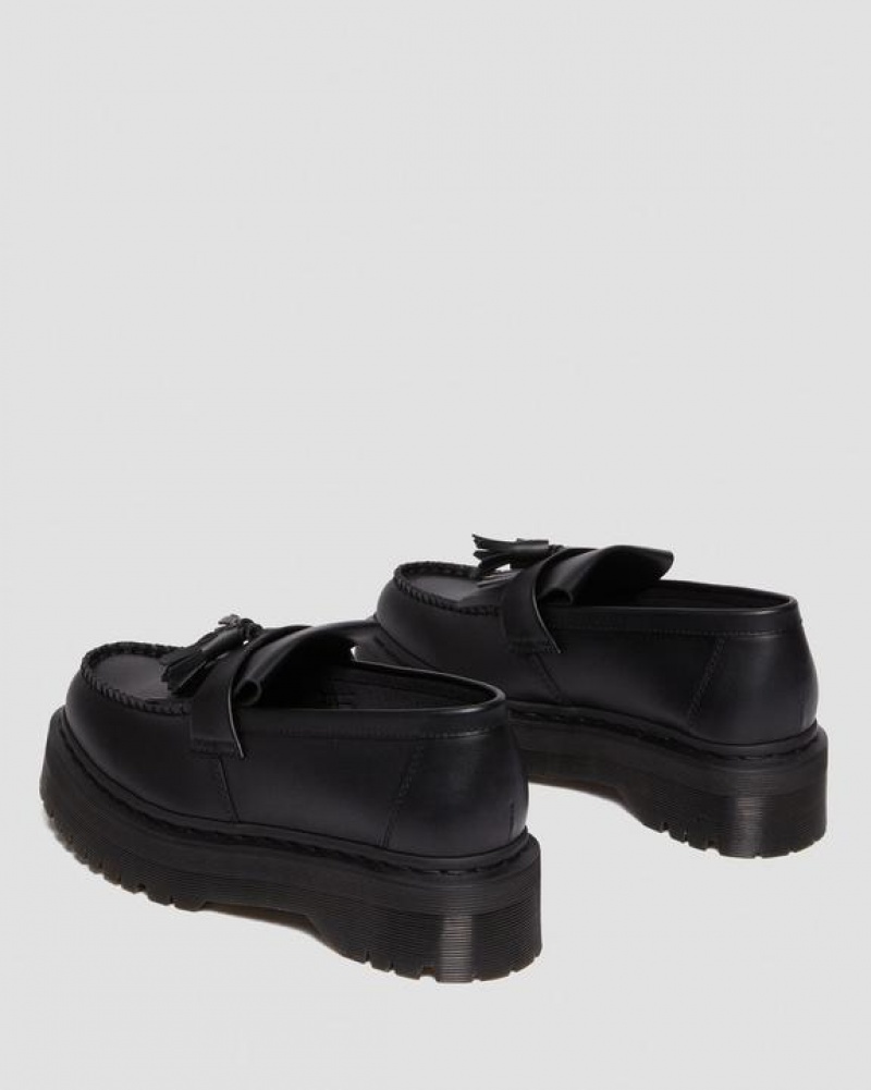 Men's Dr Martens Vegan Adrian Felix Tassel Shoes Black | Australia_Dr81575