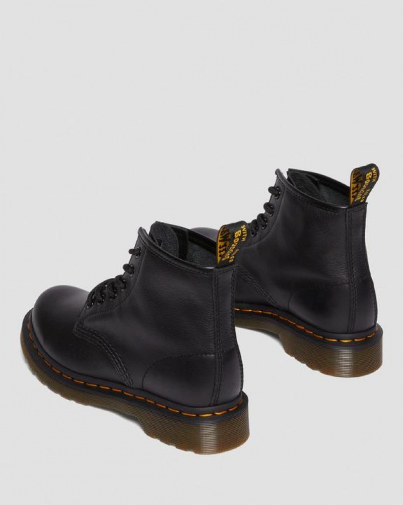 Women's Dr Martens 101 Virginia Leather Ankle Boots Black | Australia_Dr60153