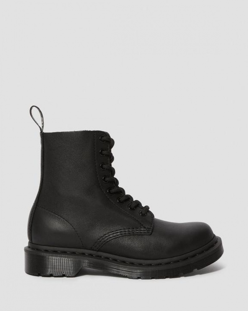 Women's Dr Martens 1460 Pascal Women's Mono Lace Up Boots Black | Australia_Dr75759