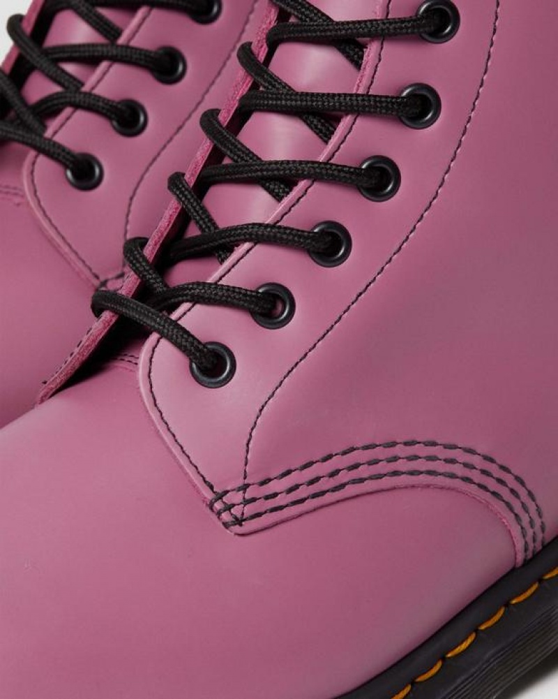 Women's Dr Martens 1460 Smooth Leather Lace Up Boots Purple | Australia_Dr99857