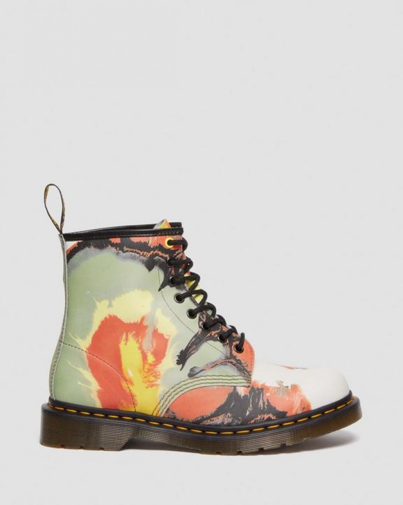 Women's Dr Martens 1460 Tate 'Volcanic Flare' Leather Lace Up Boots Multicolor | Australia_Dr54133