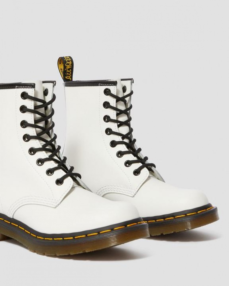 Women's Dr Martens 1460 Women's Smooth Leather Lace Up Boots White | Australia_Dr56941