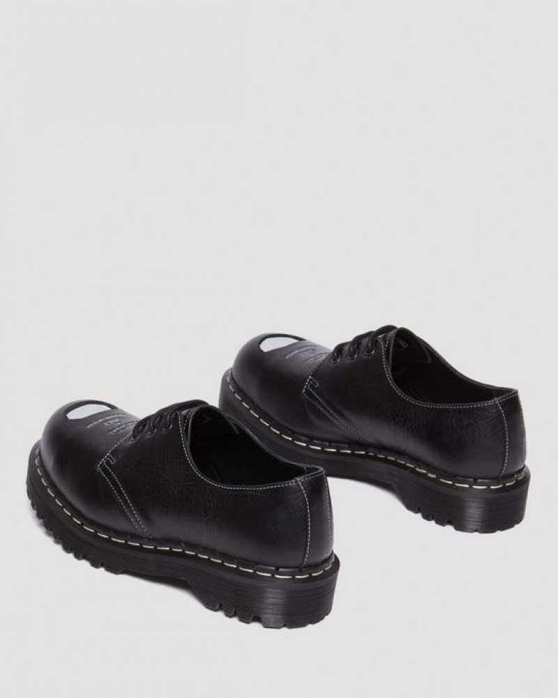 Women's Dr Martens 1461 Bex Exposed Steel Toe Oxford Shoes Black | Australia_Dr94764