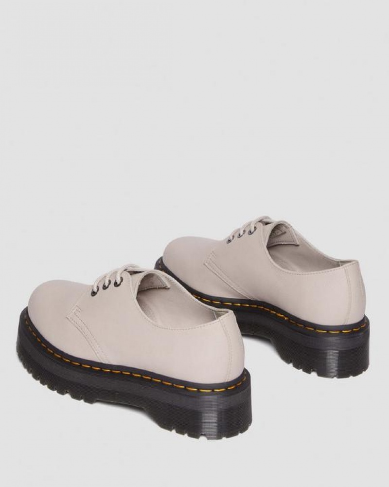 Women's Dr Martens 1461 II Pisa Leather Platform Shoes Grey Brown | Australia_Dr44396