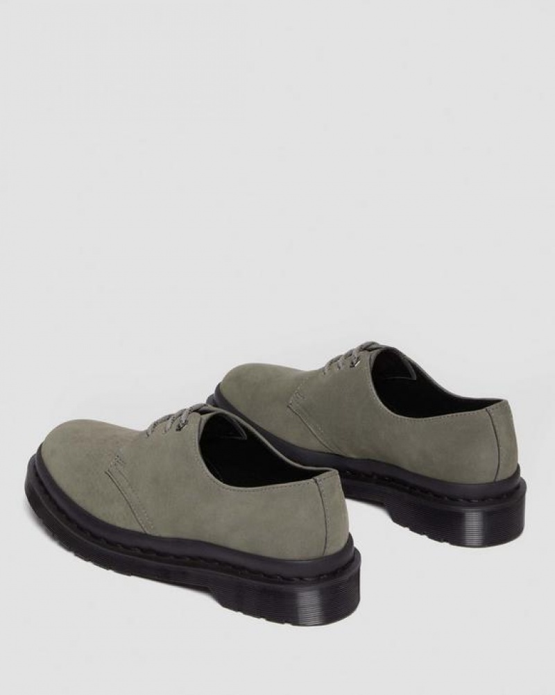 Women's Dr Martens 1461 Milled Nubuck Oxford Shoes Grey | Australia_Dr53627