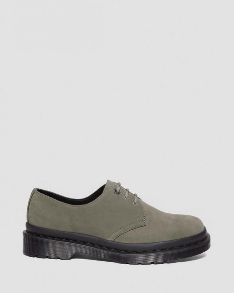 Women's Dr Martens 1461 Milled Nubuck Oxford Shoes Grey | Australia_Dr53627