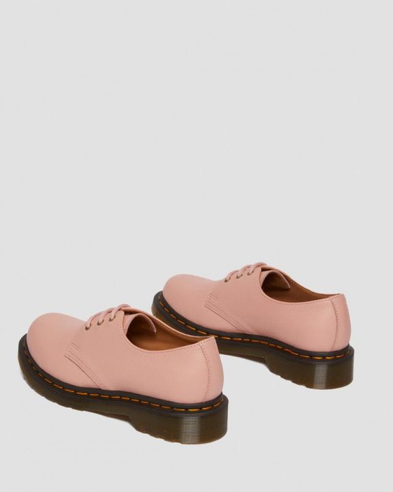 Women's Dr Martens 1461 Women's Virginia Leather Oxford Shoes Coral Beige | Australia_Dr65411