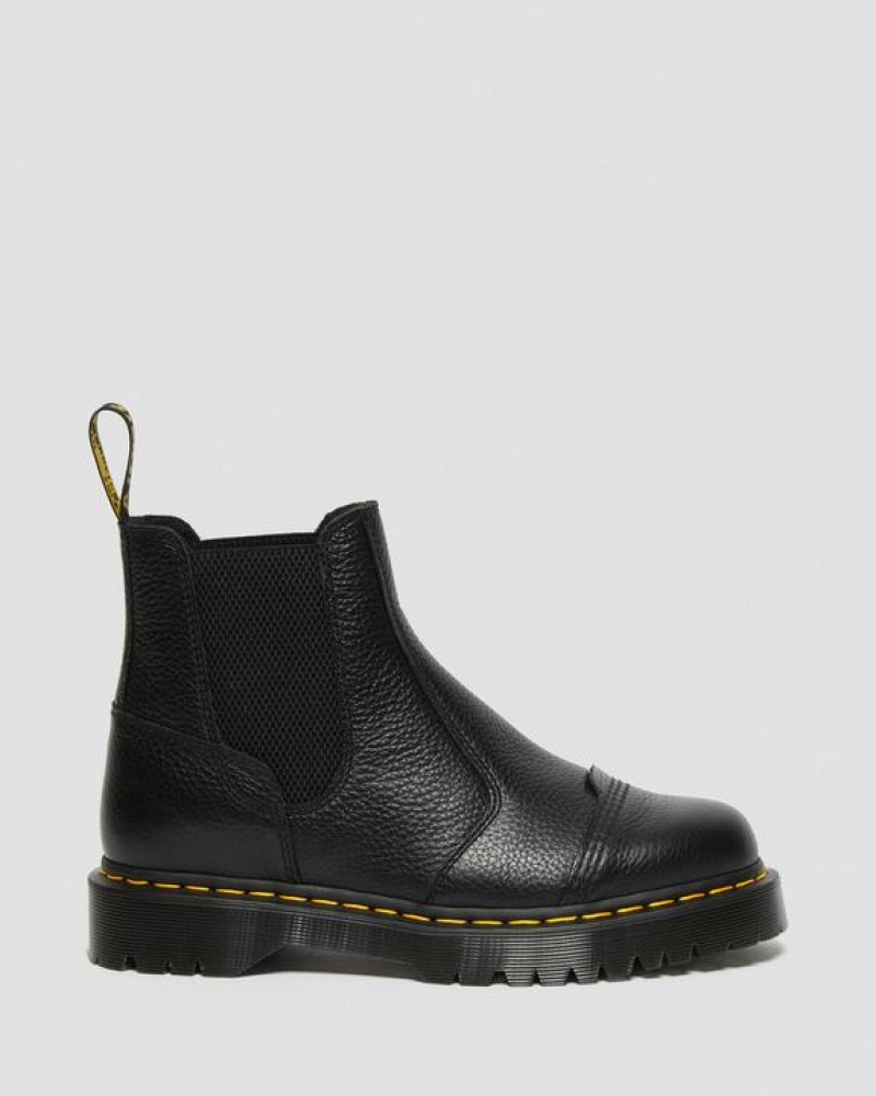 Women's Dr Martens 2976 Bex Fleece-Lined Platform Chelsea Boots Black | Australia_Dr31504