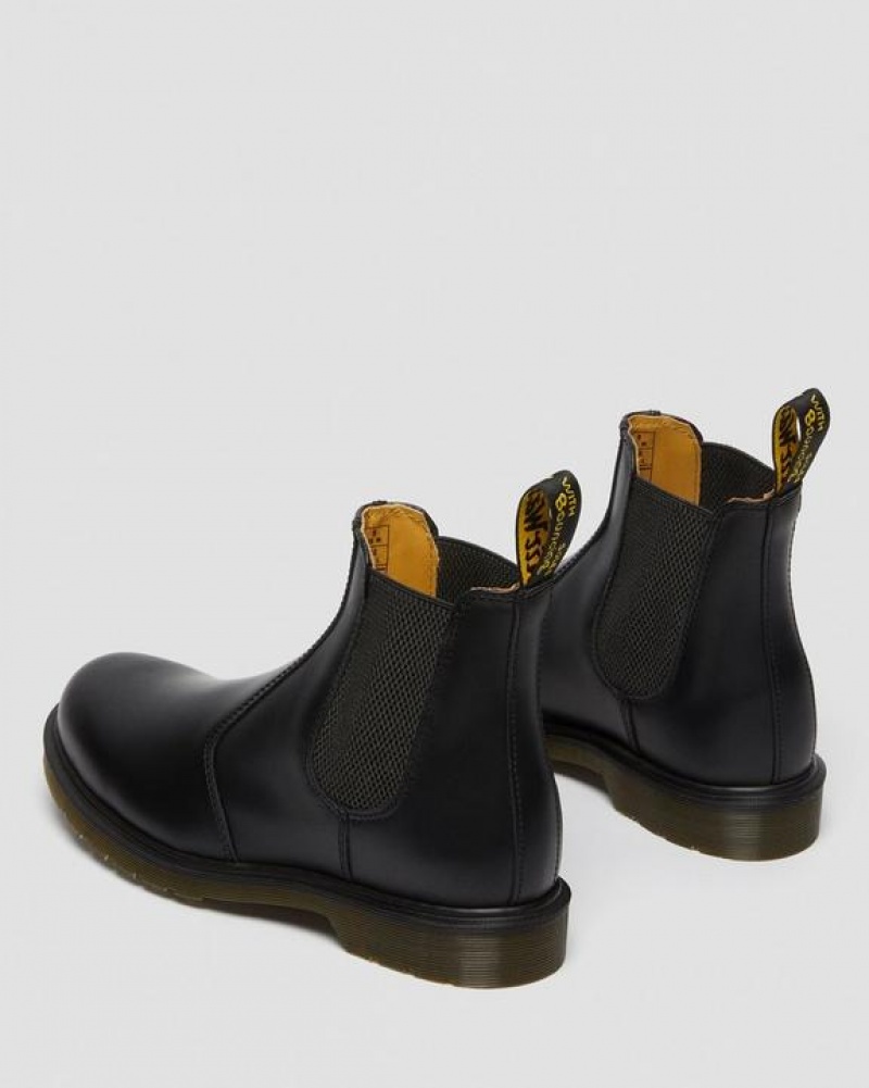 Women's Dr Martens 2976 Smooth Leather Chelsea Boots Black | Australia_Dr35158