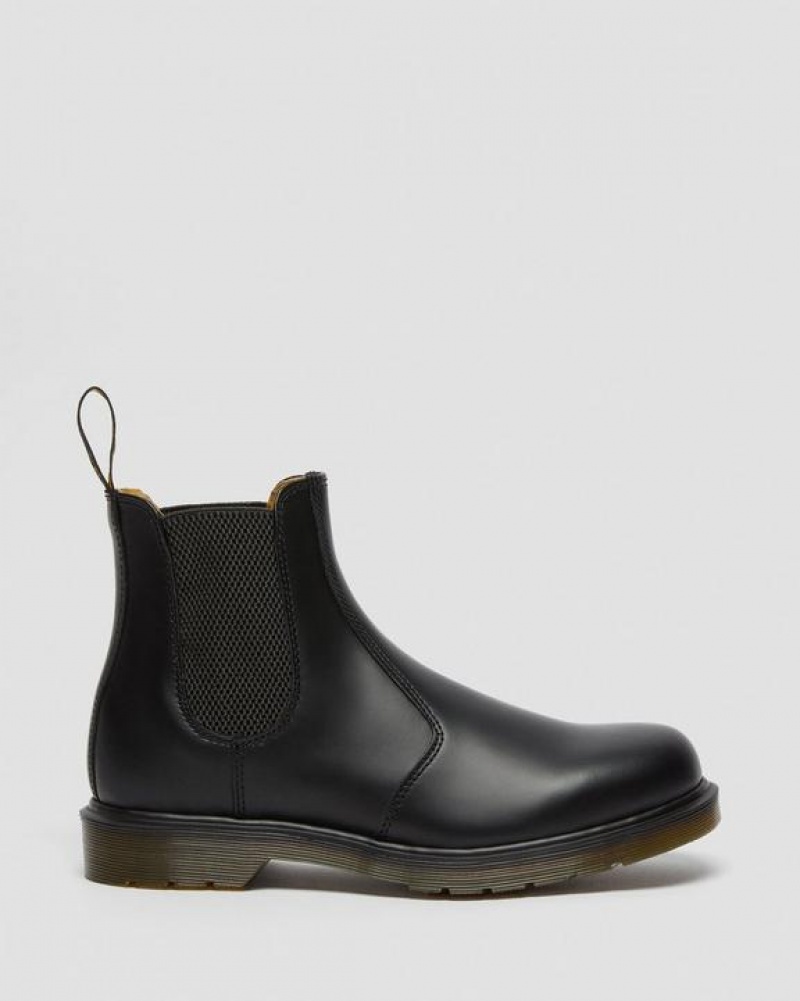 Women's Dr Martens 2976 Smooth Leather Chelsea Boots Black | Australia_Dr35158