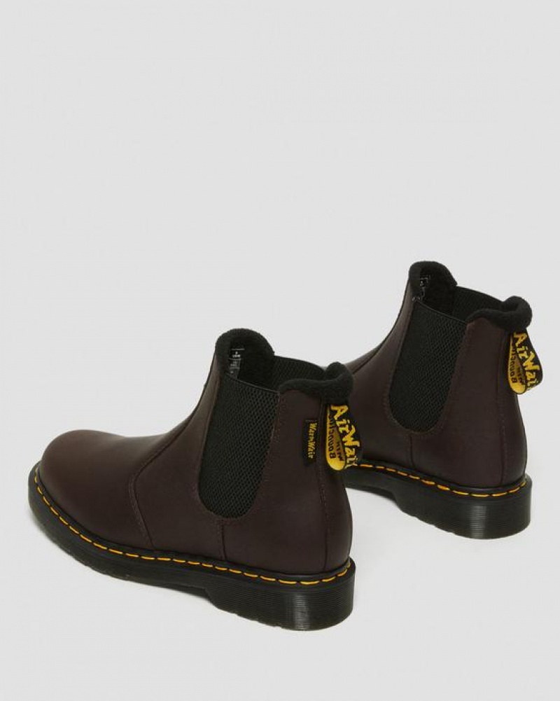 Women's Dr Martens 2976 Warmwair Leather Chelsea Boots Dark Brown | Australia_Dr65914